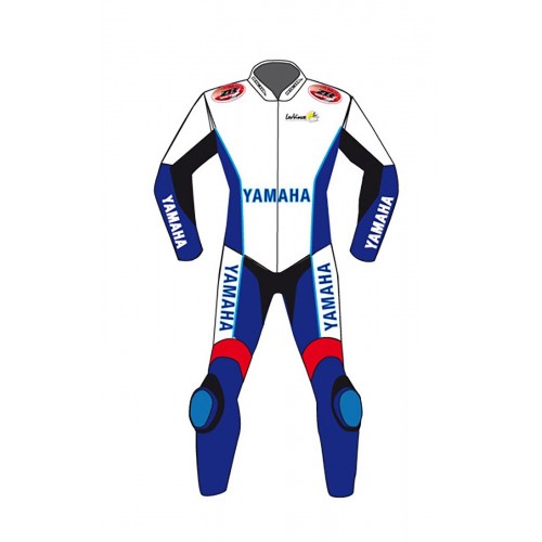 Yamaha MotorBike Leathers Suit Motorcycle Cowhide Racing Leather Suit CE Armour